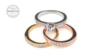 Anillo Armonía con cristales de Swarovski