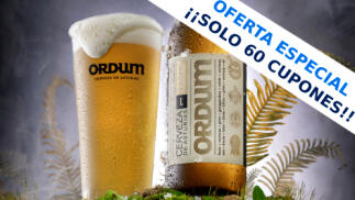 Caja de 12 botellas ORDUM LAGER, cerveza rubia hecha en Asturias