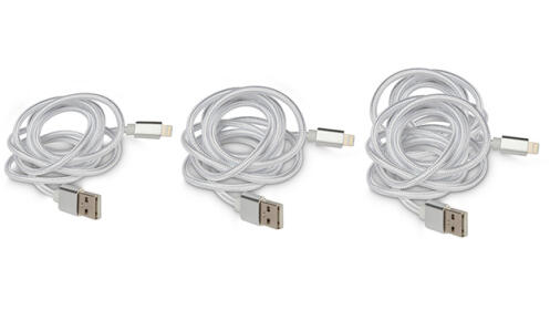 Pack de 3 cables lightning para iPhone